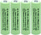 AA 600mAh 1.2V NiMH Rechargeable Batteries for Solar Light,Solar Lamp,Garden Lights Green(4 PCS)...