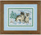 Dimensions 06800 Pair of Wolves Nature Cross Stitch Kit, 16 Count Dove Grey Aida, 7" W x 5" H...