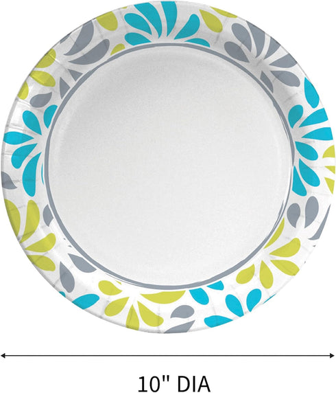 Genuine Joe Printed Paper Plates, 10" (Pack of 125)...