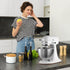Mixer Slider Compatible with Kitchen aid Bowl Lift 5-8 Qt Stand Mixer Pine Wood - Kitchen Countertop Storage Mover Sliding Caddy for Kitchen Aid 5...