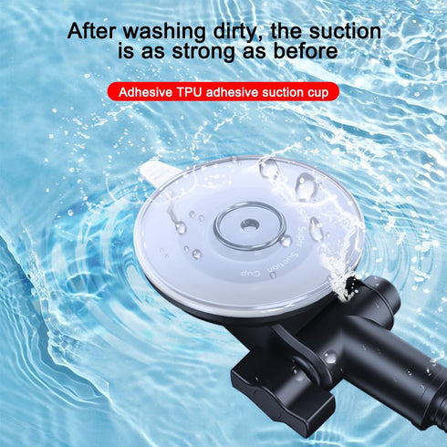 Car Phone Holder, Air Vent Windshield Dashboard Quick Release Auto Smartphone Stand, 2 in 1 Suction Cup Vehicle Cellphone Mount, Universal for Tru...