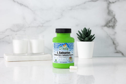 Daily Manufacturing L-Salivarius (Probiotic) 120 Delayed-Release Capsules...