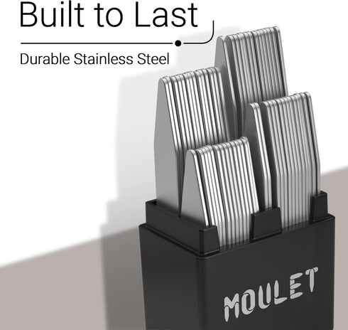 56 Collar Stays for Men's Dress Shirts - Premium Dress Shirt Collar Inserts, 4 Sizes...