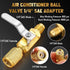 4 Pcs Air Conditioner Ball Valve and Quick Coupler Access Tee 1/4" SAE Adapter Kit Valves Core Tee Adapter with Swivel Connector and Straight Refr...