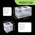 Fish Breeder Box Fish Aquarium Isolation Box Fish Divider Breeder Box with Suction Cups for Baby Fishes Shrimp Clownfish Guppy White...