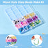 Beadthoven 360pcs 8mm Glass Beads for Bracelets Kit Crystal Crackle Beads Bulk for Jewelry Making Colorful Round Gemstones Friendship Bracelet Bea...