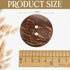 20 Pcs 2 Inches Coconut Shell Buttons Coconut 2 Holes Button Sewing Buttons for Shirt DIY Crafts Decorations...