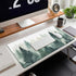 Extended Large Gaming Mouse Pad, Misty Forest Large Desk Mat for Desktop XXL, Non-Slip Rubber Base Stitched Edges Long Computer Keyboard Desk Pad ...