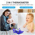 b&h Baby Bath & Room Temperature Thermometer - Digital Infant Bathtub Thermometer, Safe Toddlers Tub Time Floating Toy - Manta Ray...