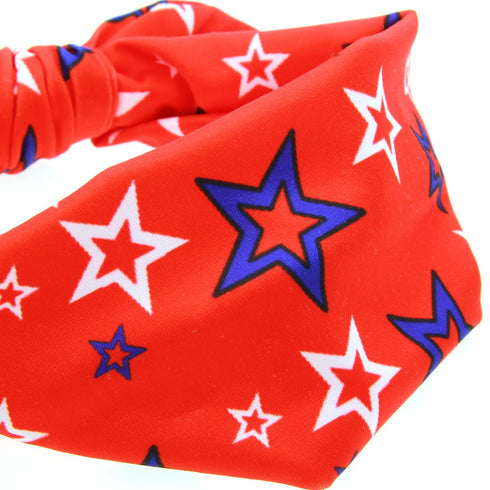BinaryABC 4th of July Baby Headband,Flower America Flag Headband,independence Day Headwear Hairband,2Pcs...