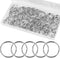 100PCS Split Key Rings Bulk for Keychain and Crafts Keychain Rings (Silver 25mm)...