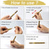 Paint Pen Gold Silver Metallic Permanent Acrylic Markers Set for Fabric Glass Rock Wooden Ceramic Leather Tire Painting, 0.7mm Extra Fine Tip (3pc...