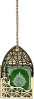 Islam Car Rear Mirror Mini Hangers - Islamic Ornament Al-Quran Ramadan Eid Muslim Car Décor Hanging Charm Decor Interior Accessories (Gold - Green...
