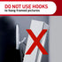Command 5 lb Large Utility Hooks, 7 Wall Hooks and 12 Command Strips, Damage-Free Hanging with Adhesive Strips, No Tools for Hanging, Organization...