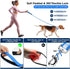 LED Light Up Dog Leash - 4 Ft USB Rechargeable Reflective Nylon Leash with Padded Handle - Flashing Luminous Glow Leashes for Large Medium Pets Ni...
