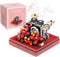 Drums Flower Mini Building Blcoks Set, DIY Creative Activity Micro Block Musical Instruments with Dust Cover, Percussion Plant Model Kits for Adul...