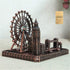 PROW® UK London Bridge London Eye Big Ben Tower Bridge Red Copper Metal Architectural Model Statue,Home Decoration Art Collection Sculpture...