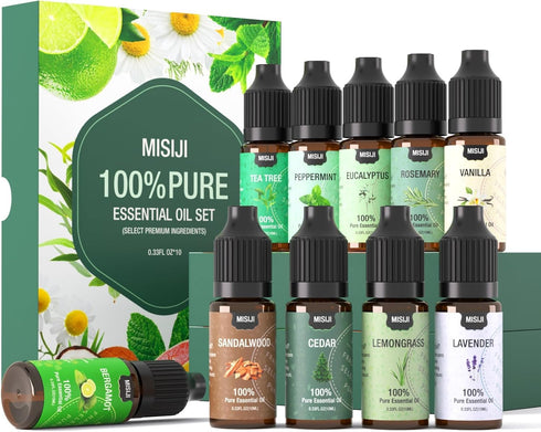 Essential Oils Set 10 Scents-Diffuser Oils for Home,Essential Oils Scents for Diffusers,Home, Aromatherapy,Candle&Soap,Aromatherapy…...