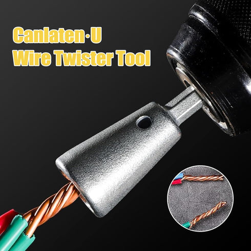 Wire Twister Tool for Drill, Wire Twisting Tool Wire Twister Wire Connector, Wire Stripper Tool Wire Nut Twister Spin Twist Wire Socket for Electr...