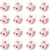 Framendino, 30 Pack Wool Felt Craft Balls Honey Bee for DIY Craft Jewelry Decoration...