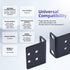 19" Rack Mount Kit for 17.3 inch Wide Switches, Compatible with Select Buffalo Tech, Dell, Cisco, D-Link, NETGEAR, Linksys and TRENDnet Products...
