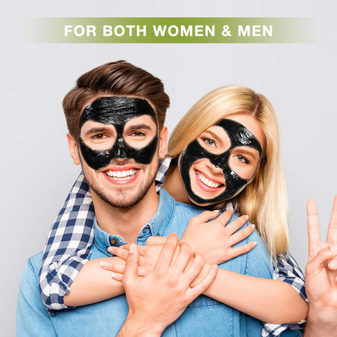 SHVYOG Blackhead Peel Off Face Mask, 3-in-1 Blackhead Remover Mask with Brush & Tea Tree Oil Serum, Charcoal Mask for Deep Cleansing Dirts, Pores,...