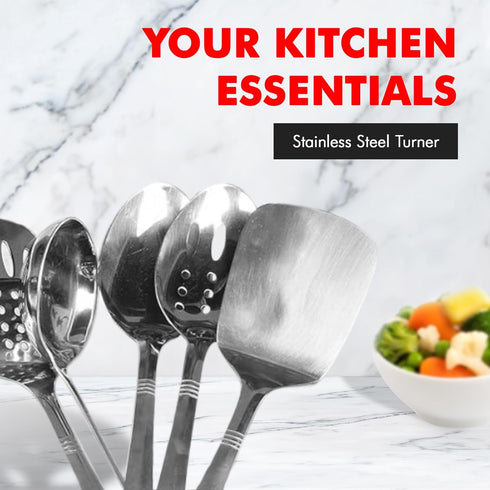 Chef Craft Select Turner/Spatula, 13.5 inch, Stainless Steel...