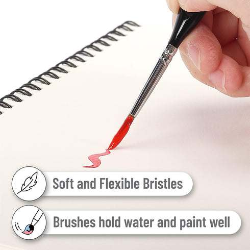 Mr. Pen- Miniature Paint Brushes, 9 Pcs, Detail Paint Brush Set, Fine Paint Brush, Fine Detail Paint Brush Set, Detail Paint Brushes, Model Paint ...