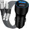 Car Charger USB C 48W for iPhone 15 Pro Max Cigarette Lighter Adapter, Samsung Galaxy A15 5G S24 S23 S22 Ultra A55 Android Phone, Google Pixel 8a ...