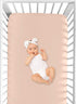 Sweet Jojo Designs Peach Baby or Toddler Fitted Crib Sheet for Watercolor Floral Collection...
