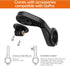 Ravemen AOM01 Out-Front Mount Compatible with Garmin Bike Computers and GoPro/ FR160 - Fit 31.8mm Handlebars...
