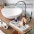 ALELION 10" Bathroom Vanity Tray for Counter - Wood Tray for Dresser Tops Perfume Jewelry Candle Key Catchall - White Kitchen Countertop Organizer...