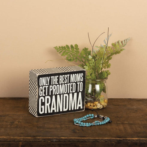 Primitives by Kathy Chevron Trimmed Box Sign, 5" x 4",Black...