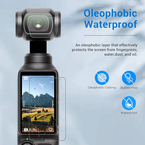CYNOVA DJI Osmo Pocket 3 Screen Protector, Osmo Pocket 3 Lens Protector for DJI Osmo Pocket 3 Accessories with Tempered Glass LCD Display Film, Ul...