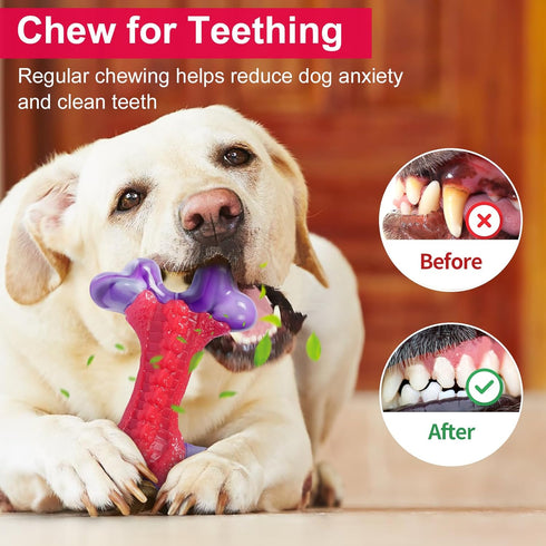 Tough Dog Toys, Dog Toys for Aggressive Chewers Large Breed, Aggressive Chew Toys for Large Dogs, Dog Bone Chew Toy Nylon Dog Toys for Large Dogs ...