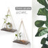 MITIME Hanging Shelves - Indoor Plant Shelf & Wall Hanging - Floating Shelves for Bedroom, Bathroom, Living Room - Macrame Wall Decor, Boho Style,...