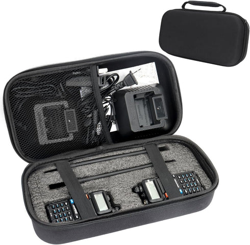 BAOFENG Walkie Talkie Case Holder Handheld Ham Radios Hard Storage Carrying Case for UV-5R BF-F8HP GM-15 Pro UV-5RA UV-5R+ Plus UV-5RE GT-5R BF-88...