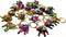 Exquisite Hand Painted Elephant Keychains - Set of 10 Pieces: Vibrant Multicolor Indian Artistry, Handmade by Skilled Artisans...