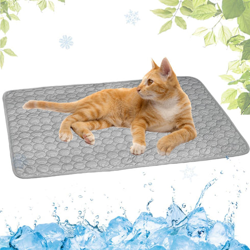 Dog Cooling Mat Washable, Portable Summer Dog Pad, Water-Absorbent Pet Cooling Pad, Ice Silk Self-Cooling Mat for Dog for Kennel/Sofa/Bed/Floor/Ca...