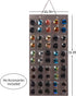 Sunglasses Organizer Storage- Hanging Eyeglasses Wall Pocket Mounted,Eyewear Display,25 Slots (Black, Large)...