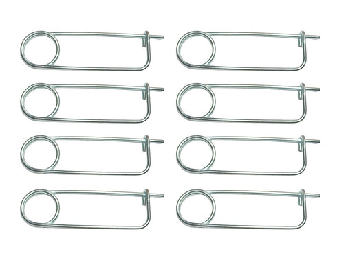 8PCS Steel Brooch Shape Cotter Safety Pin Spring Pin, Quick Lock Brooch Locking Fastener for Farm Lawn Garden Hook (0.13 in X 3.15 in)...