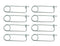 8PCS Steel Brooch Shape Cotter Safety Pin Spring Pin, Quick Lock Brooch Locking Fastener for Farm Lawn Garden Hook (0.13 in X 3.15 in)...