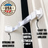 Door Buddy Baby & Cat Door Latch - Grey. Adjustable Strap Keeps Kids Out of Cat Areas. Simple Child Safety Lock for Doors. The Easier Baby Gate an...