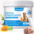 Dog Teeth Cleaning Wipes, Dog Dental Wipes for Dog Tooth Pet Dental Finger Wipes for Dogs & Cats - Reduces Plaque & Freshens Breath (50 count)...