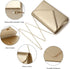 Labair Chic Vegan Leather Clutch Bag Envelope Clutch Purses for Women Evening Wedding Formal Party Handbag....