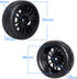4-Pack 1:10 Scale RC On-Road Racing Tires and Wheels with Foam Inserts 12mm Hex Hub Fits for Traxxas Redcat Tamiya TT-02 (Color A)...