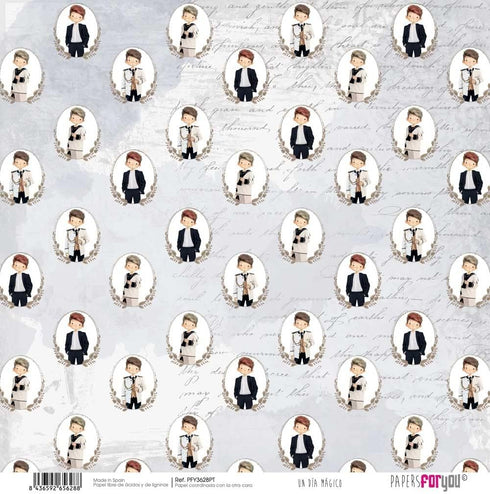 Papers For You - Scrapbooking Paper Kit in Portuguese | Collection "A Magical Day Redheaded Boy" | Includes 10 Double Sided Papers with Different ...