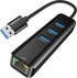 USB to Ethernet Adapter, ABLEWE 3 Ports USB 3.0 Hub with RJ45 1Gbps Gigabit Ethernet Adapter, for MacBook Air 2017, iMac, XPS, Surface Pro, Linux,...