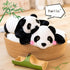 Weighted Stuffed Animals, 15.3" Weighted Panda Plush Toy Cute Panda Weighted Plush Animals Pillow Gifts for Kids Adults Birthday, Valentine's Day...