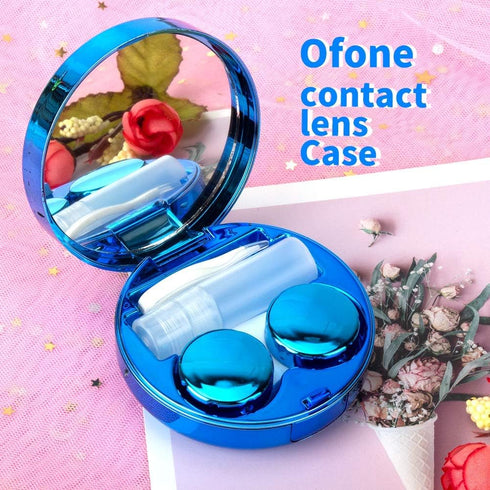 Contact Lens Case, Bling Constellations Contact Cases with Tweezers Remover Tool Mirror Solution Bottle Portable Contact Lenses Storage Container ...